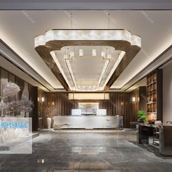 3D66 2019 Lobby Reception Chinese style C005 