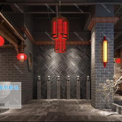 3D66 2019 Lobby Reception Chinese style C008 