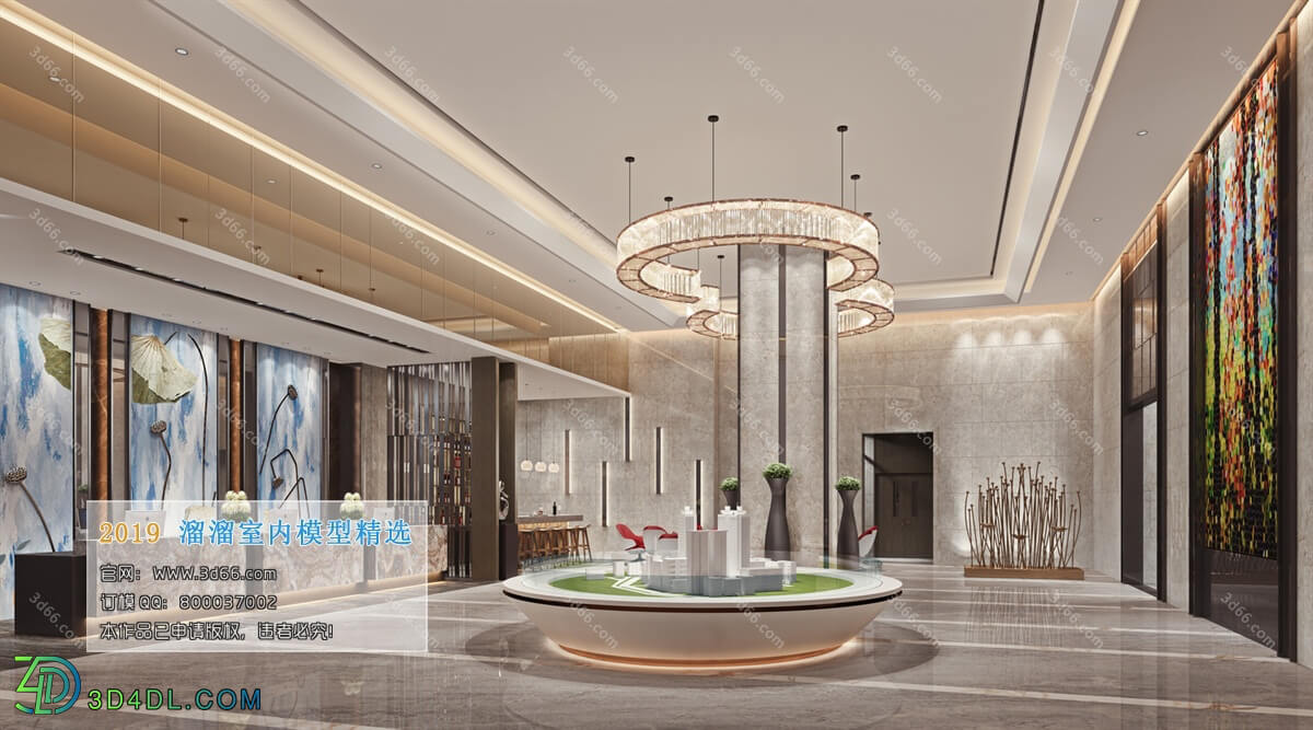 3D66 2019 Lobby Reception Chinese style C010