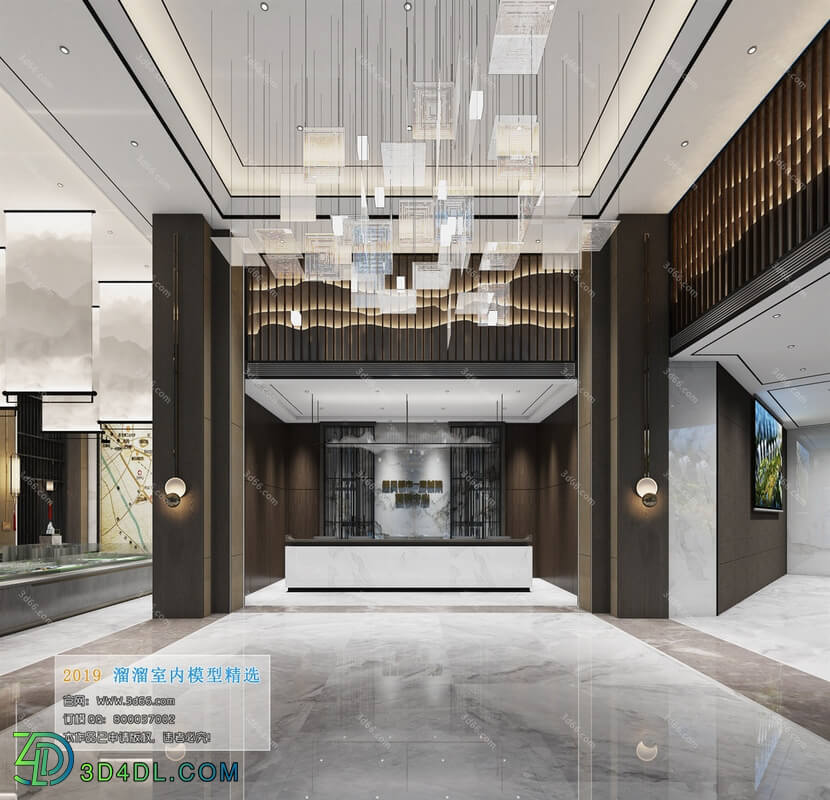 3D66 2019 Lobby Reception Chinese style C012