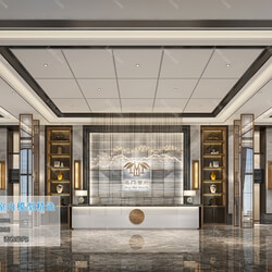 3D66 2019 Lobby Reception Chinese style C013 