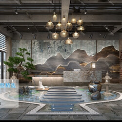 3D66 2019 Lobby Reception Chinese style C014 
