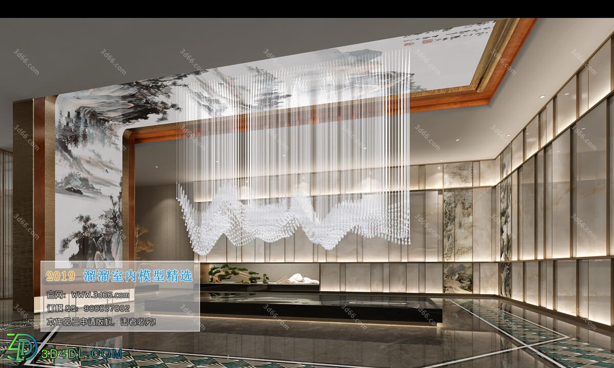 3D66 2019 Lobby Reception Chinese style C015