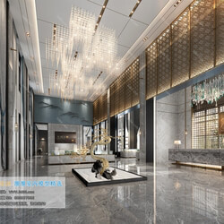 3D66 2019 Lobby Reception Chinese style C023 