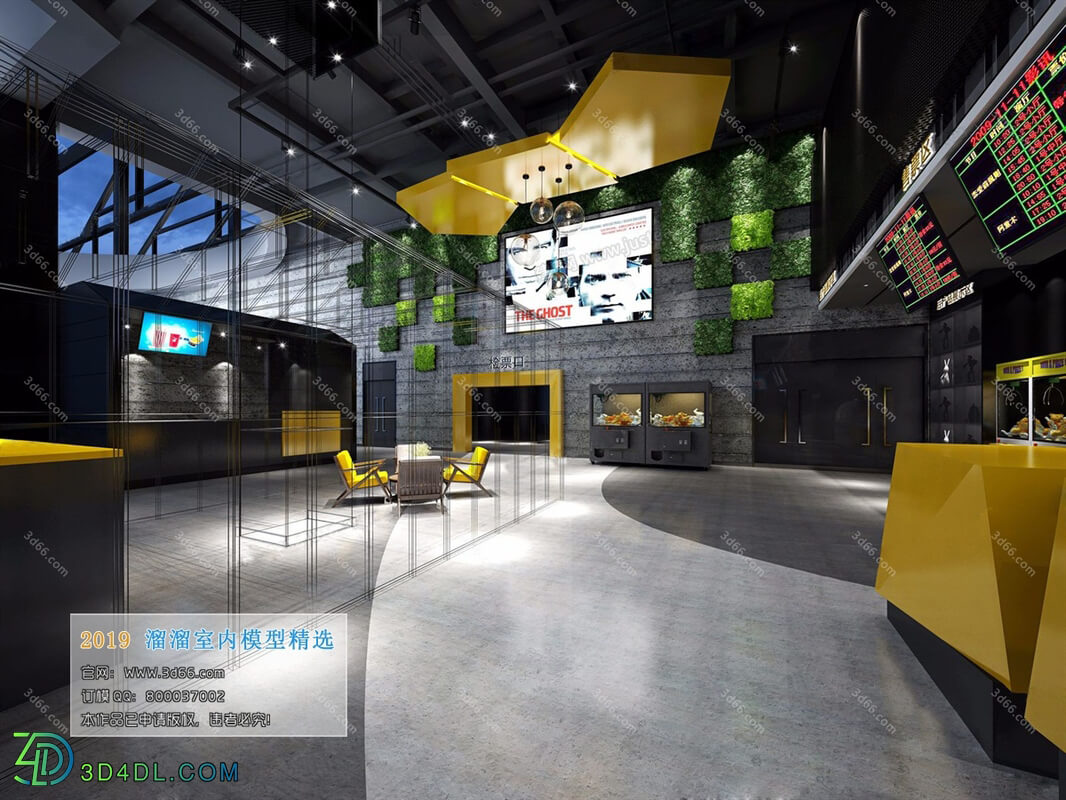 3D66 2019 Lobby Reception Industrial style H006