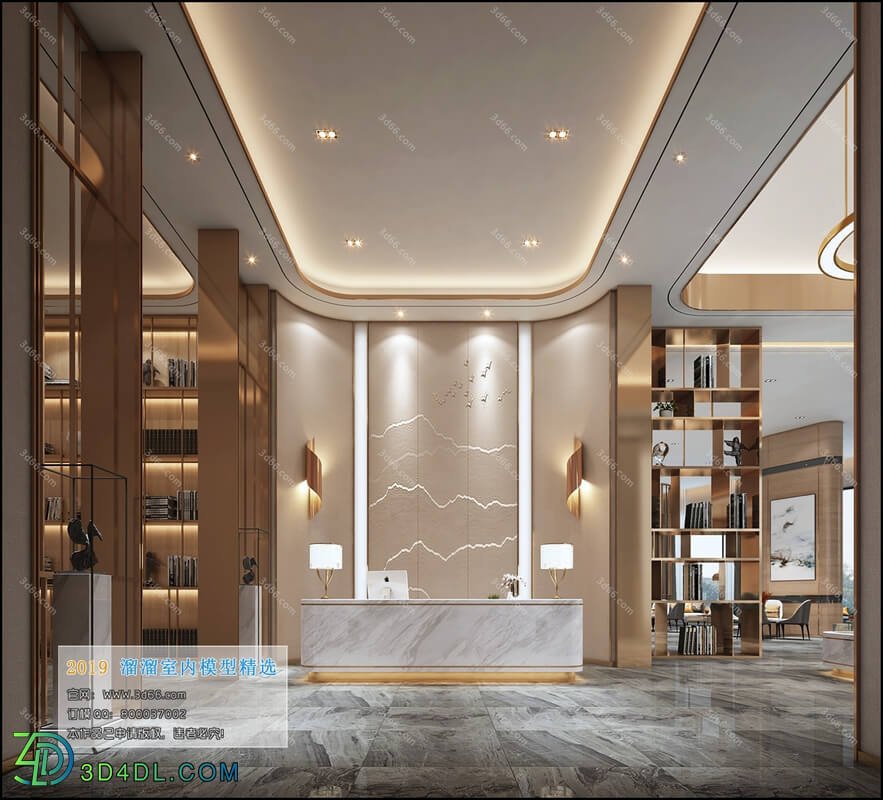 3D66 2019 Lobby Reception Modern style A008