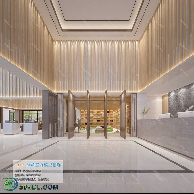 3D66 2019 Lobby Reception Modern style A022