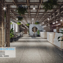 3D66 2019 Lobby Reception Nordic style M001 