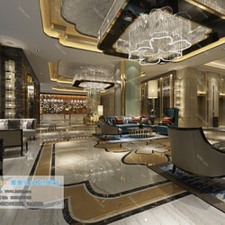 3D66 2019 Lobby Reception Postmodern style B007 