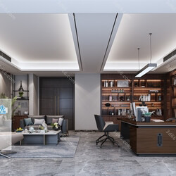 3D66 2019 Office Meeting Reception.Room Chinese style C005 