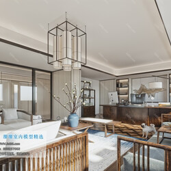 3D66 2019 Office Meeting Reception.Room Chinese style C017 