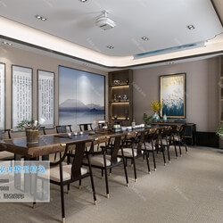3D66 2019 Office Meeting Reception.Room Chinese style C020 