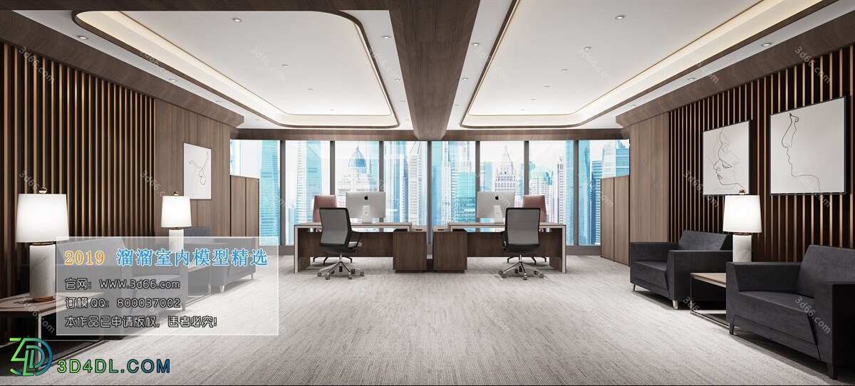 3D66 2019 Office Meeting Reception.Room Modern style A001