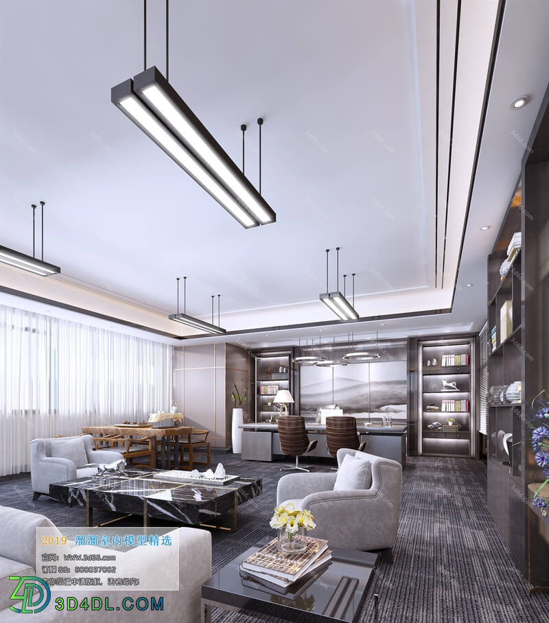 3D66 2019 Office Meeting Reception.Room Modern style A008