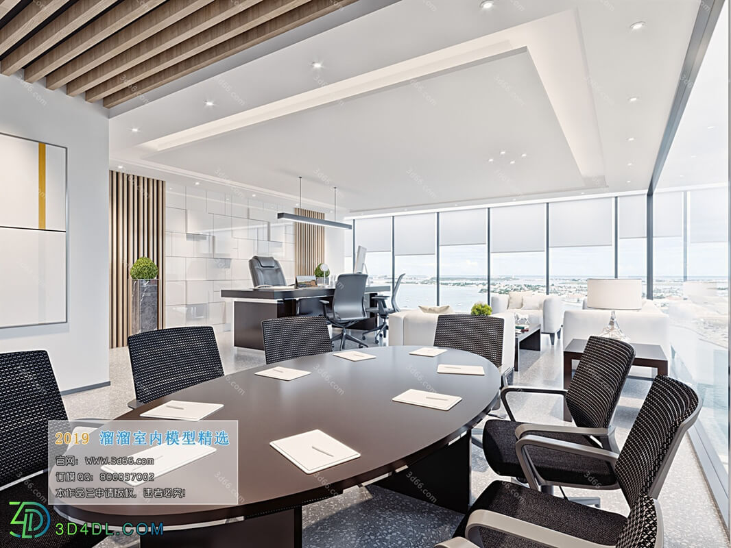 3D66 2019 Office Meeting Reception.Room Modern style A025