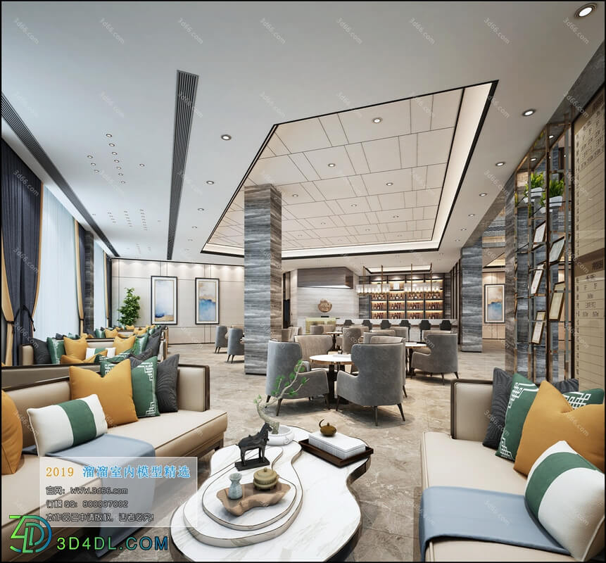 3D66 2019 Office Meeting Reception.Room Modern style A052