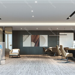 3D66 2019 Office Meeting Reception.Room Modern style A055 