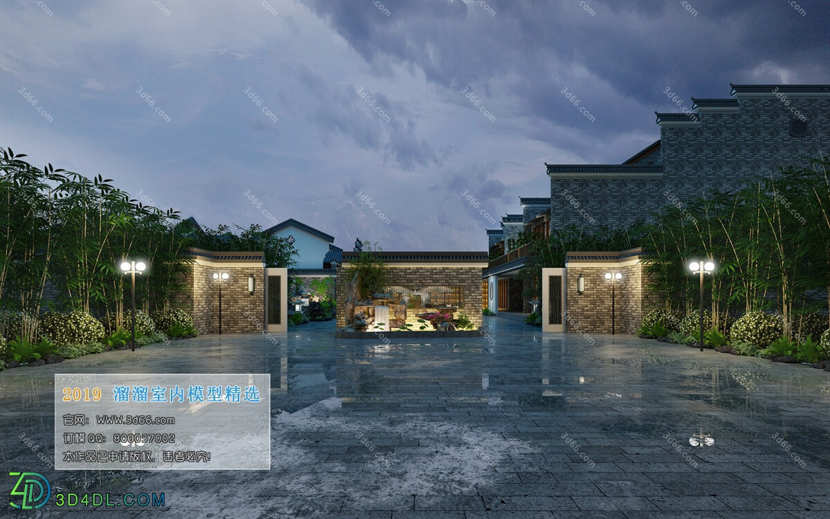 3D66 2019 Other Public Construction Decoration Chinese style C003