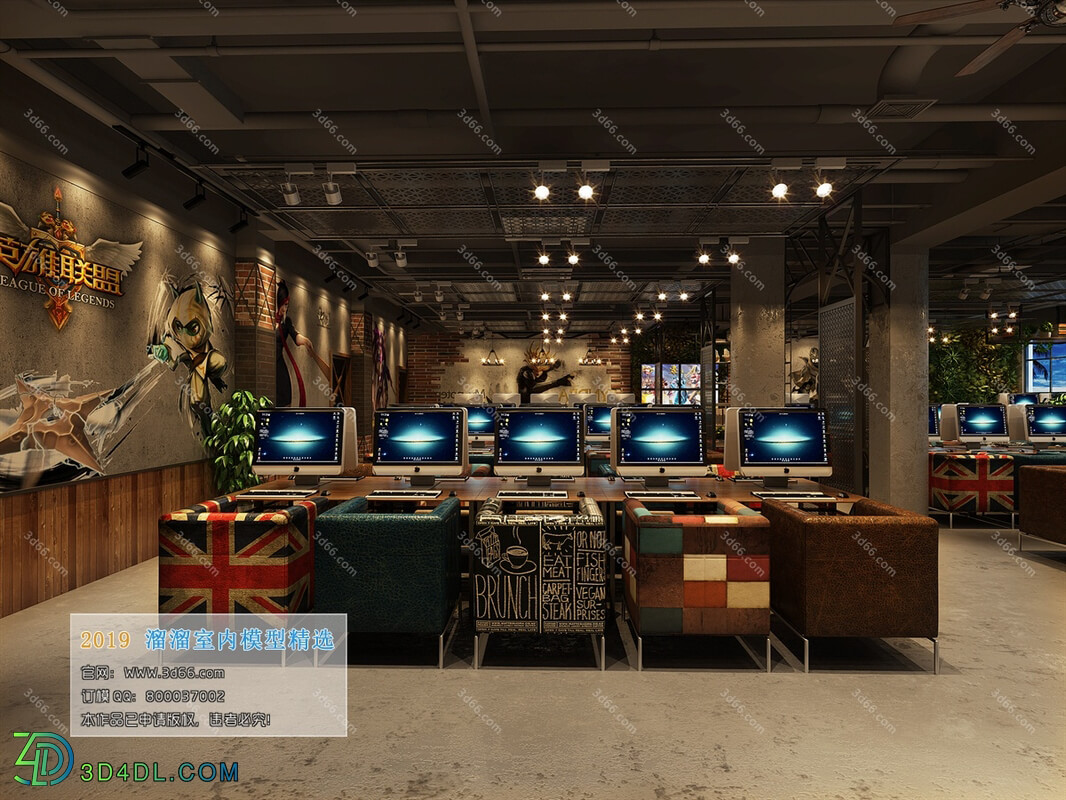 3D66 2019 Other Public Construction Decoration Industrial style H003