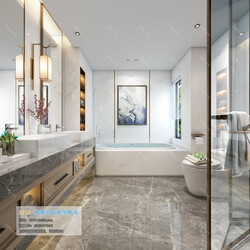 3D66 2019 Toilet & Bathroom Chinese style C002 