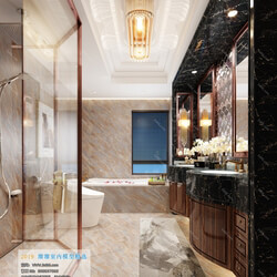 3D66 2019 Toilet & Bathroom Chinese style C003 