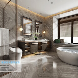 3D66 2019 Toilet & Bathroom Chinese style C006 