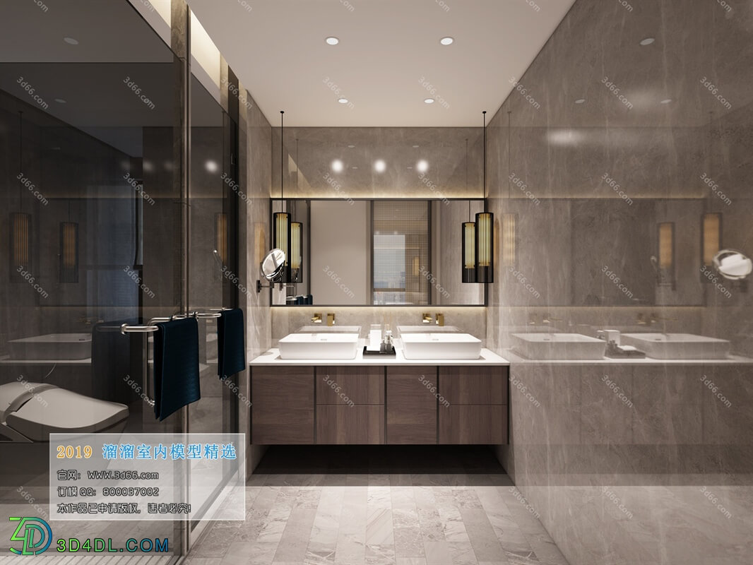 3D66 2019 Toilet & Bathroom Modern style A003