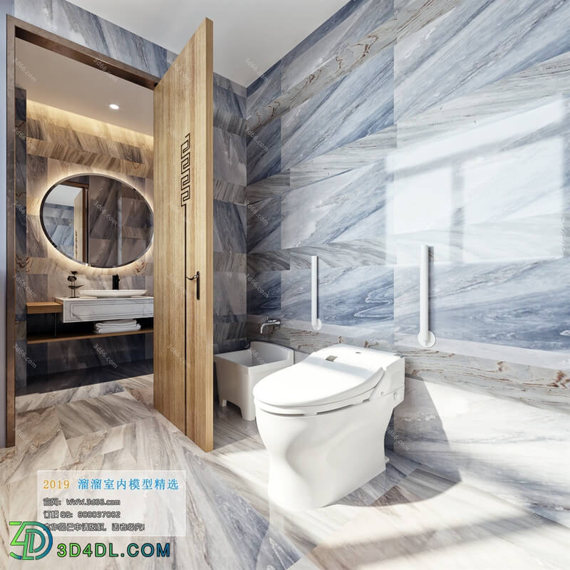 3D66 2019 Toilet & Bathroom Modern style A024