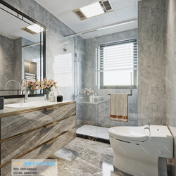 3D66 2019 Toilet & Bathroom Modern style A025 