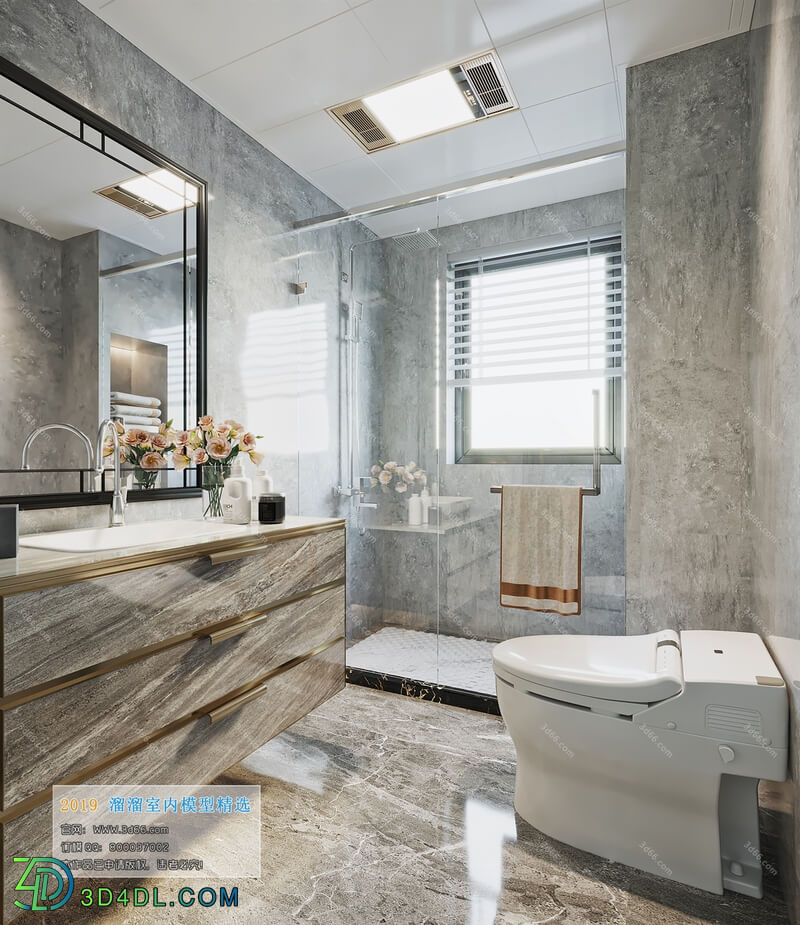 3D66 2019 Toilet & Bathroom Modern style A025