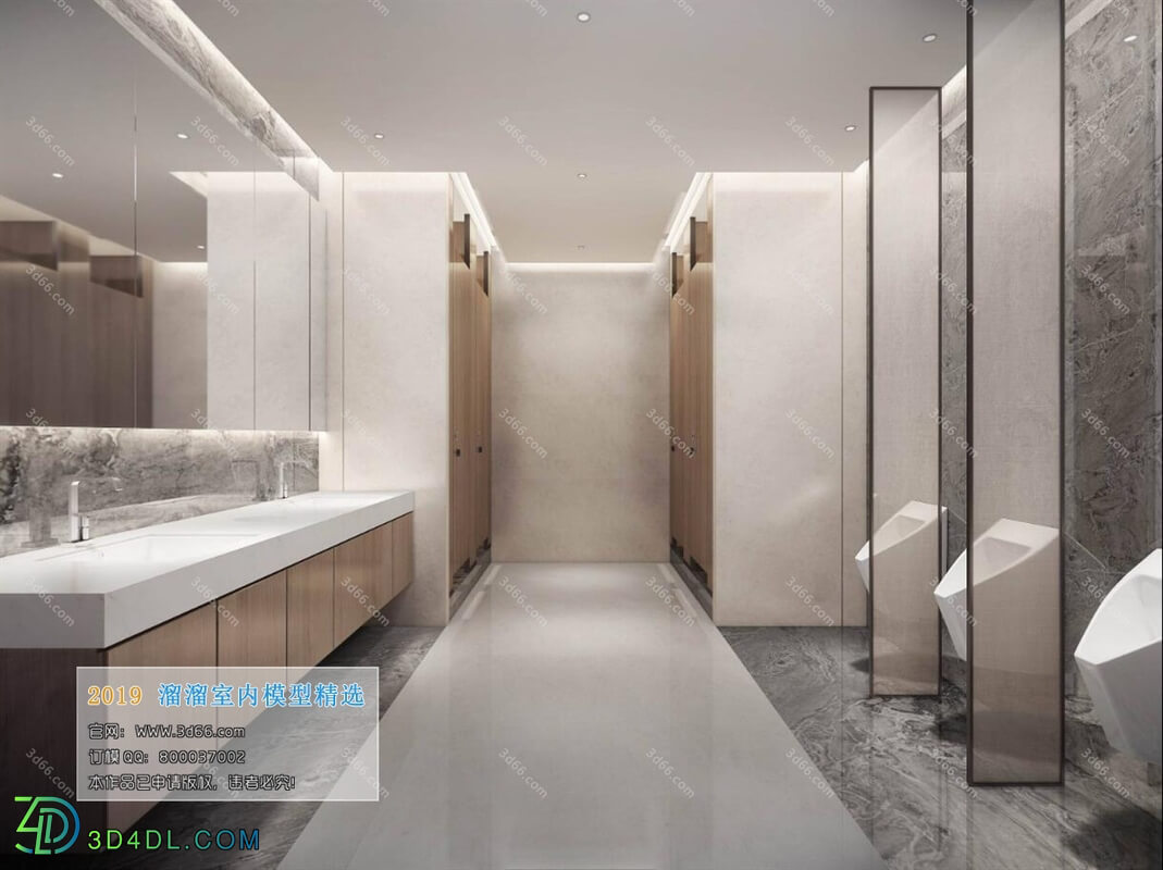 3D66 2019 Toilet & Bathroom Modern style A036