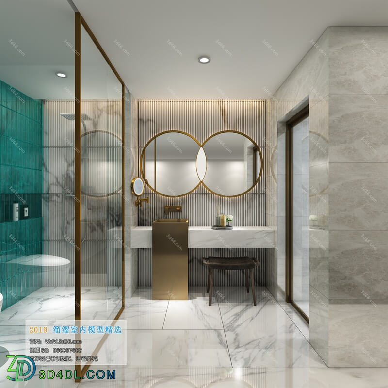 3D66 2019 Toilet & Bathroom Modern style A044