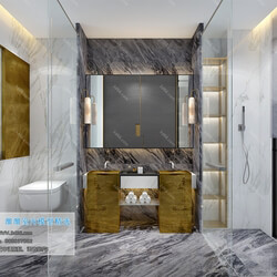 3D66 2019 Toilet & Bathroom Postmodern style B001 