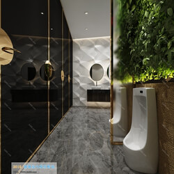 3D66 2019 Toilet & Bathroom Postmodern style B003 