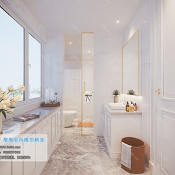 3D66 2019 Toilet & Bathroom Postmodern style B004 