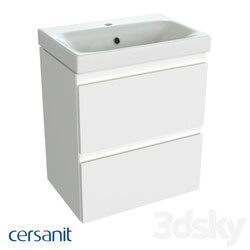 Bathroom furniture - Wall-mounted washbasin cabinet_ moduo slim 50 