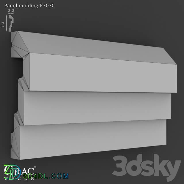 Decorative plaster - OM Panel molding Orac Decor P7070