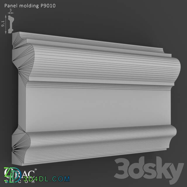 Decorative plaster - OM Panel molding Orac Decor P9010