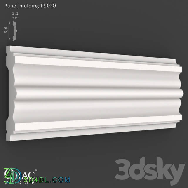 Decorative plaster - OM Panel molding Orac Decor P9020