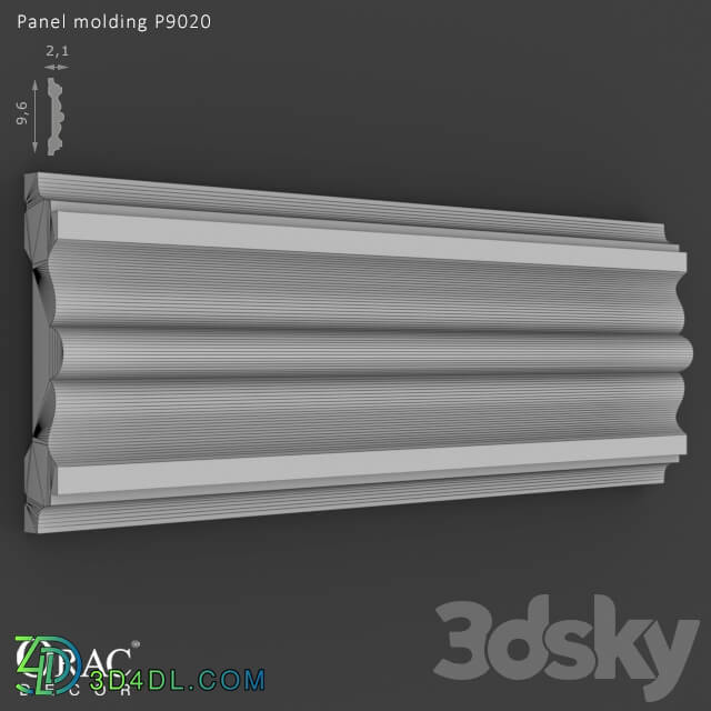 Decorative plaster - OM Panel molding Orac Decor P9020