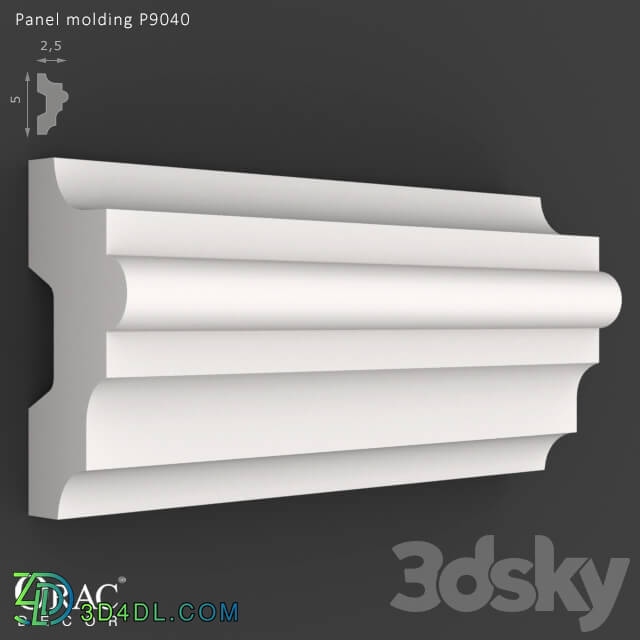 Decorative plaster - OM Panel molding Orac Decor P9040