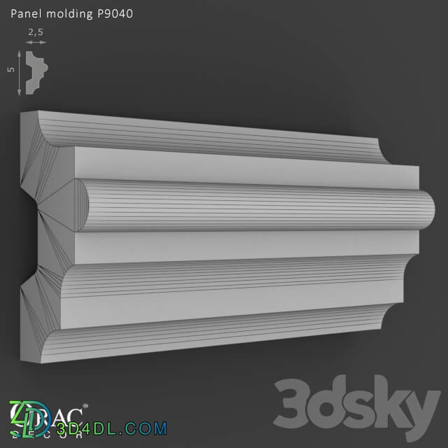 Decorative plaster - OM Panel molding Orac Decor P9040