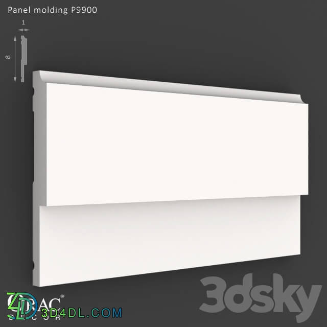 Decorative plaster - OM Panel molding Orac Decor P9900