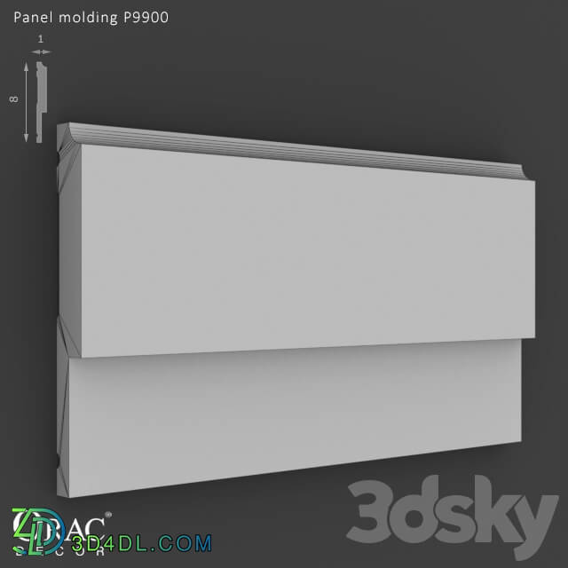 Decorative plaster - OM Panel molding Orac Decor P9900