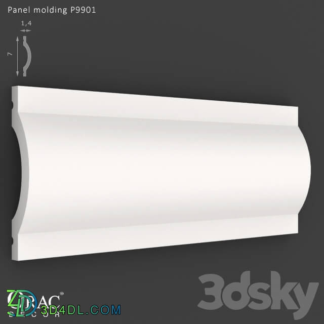 Decorative plaster - OM Panel molding Orac Decor P9901