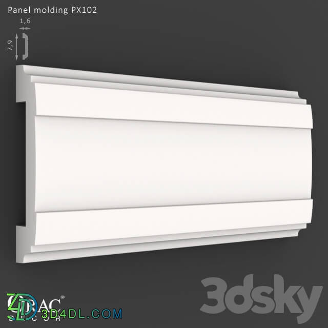 Decorative plaster - OM Panel molding Orac Decor PX102