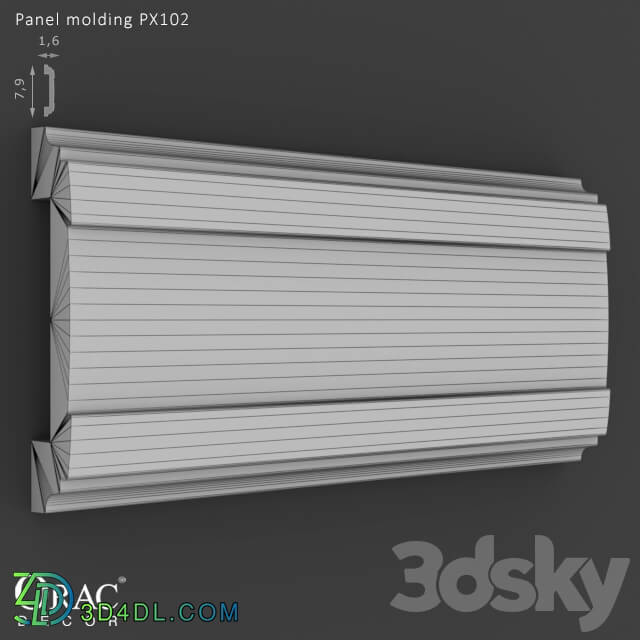 Decorative plaster - OM Panel molding Orac Decor PX102