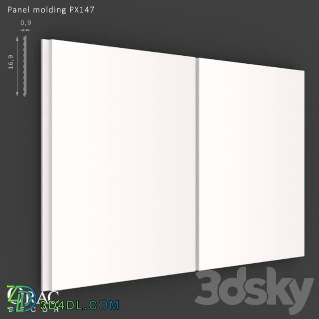 Decorative plaster - OM Panel molding Orac Decor PX147