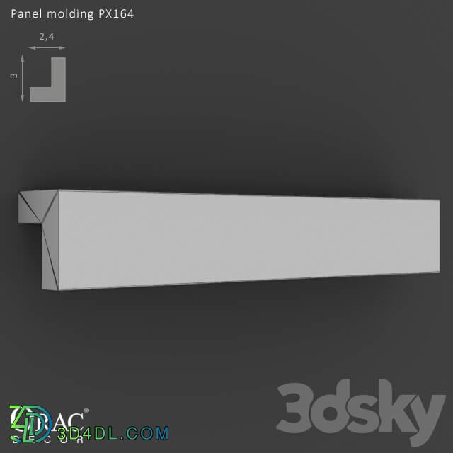Decorative plaster - OM Panel molding Orac Decor PX164