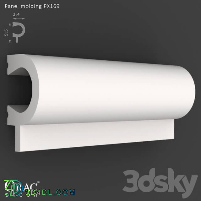 Decorative plaster - OM Panel molding Orac Decor PX169